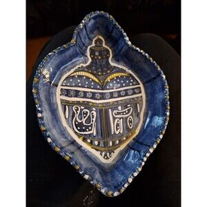 CENTRUM Festival of Lights Dish by Nanette Vacher 9” x 6-1/2” x 1-1/2” in EUC